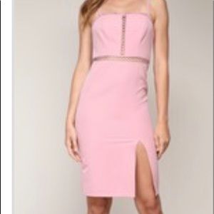 Beautiful spaghetti strap pink/mauve dress.
